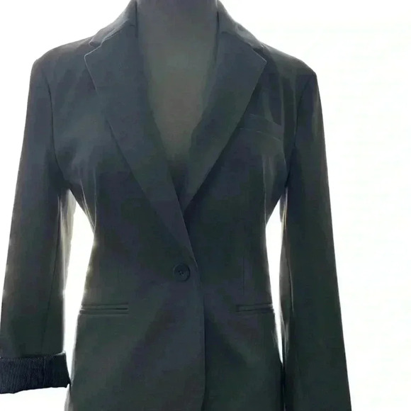Gap, Blazer, Light Grey,  With Satin Striped  Liner, Size 6, Great Condition - Picture 1 of 13
